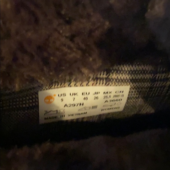 Timberland Purple Suede FauxFur Lined Midcalf Boots NeverUsed - Picture 8 of 12